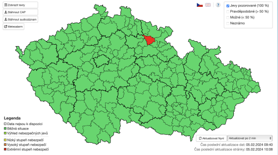 Vstraha pro Krlovdvorsko - povodn (5. nora 2024)